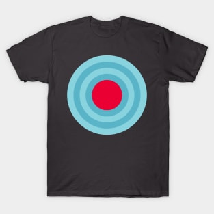 Target in blue and red T-Shirt